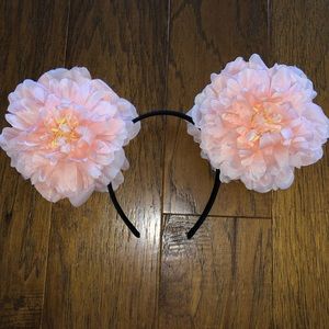 Pink Flower Mickey Ears